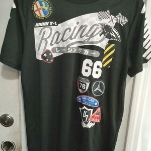 LAVISH SOCIETY T-Shirt RACING - Black